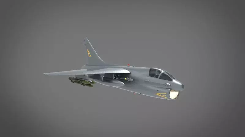 A 7E Corsair II 3D model_0
