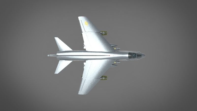 A 7E Corsair II 3D model_5