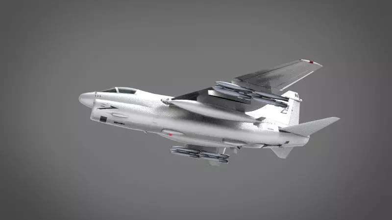 A 7E Corsair II 3D model_0