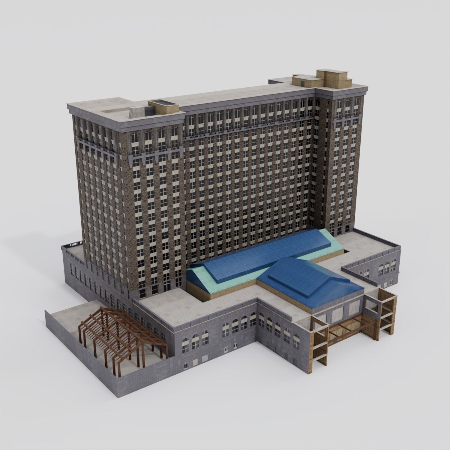 Michigan Central Train Station 3D model_3