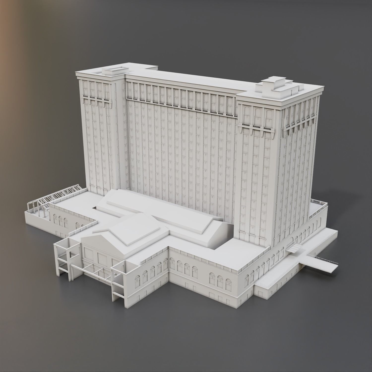 Michigan Central Train Station 3D model_15