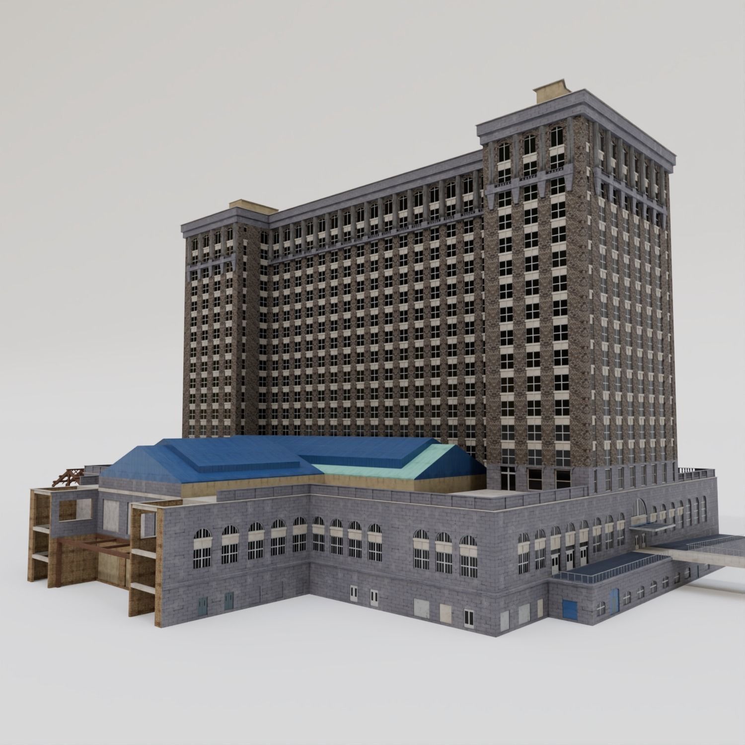 Michigan Central Train Station 3D model_10