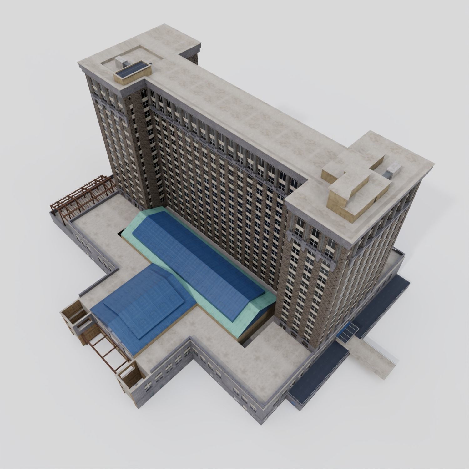 Michigan Central Train Station 3D model_11