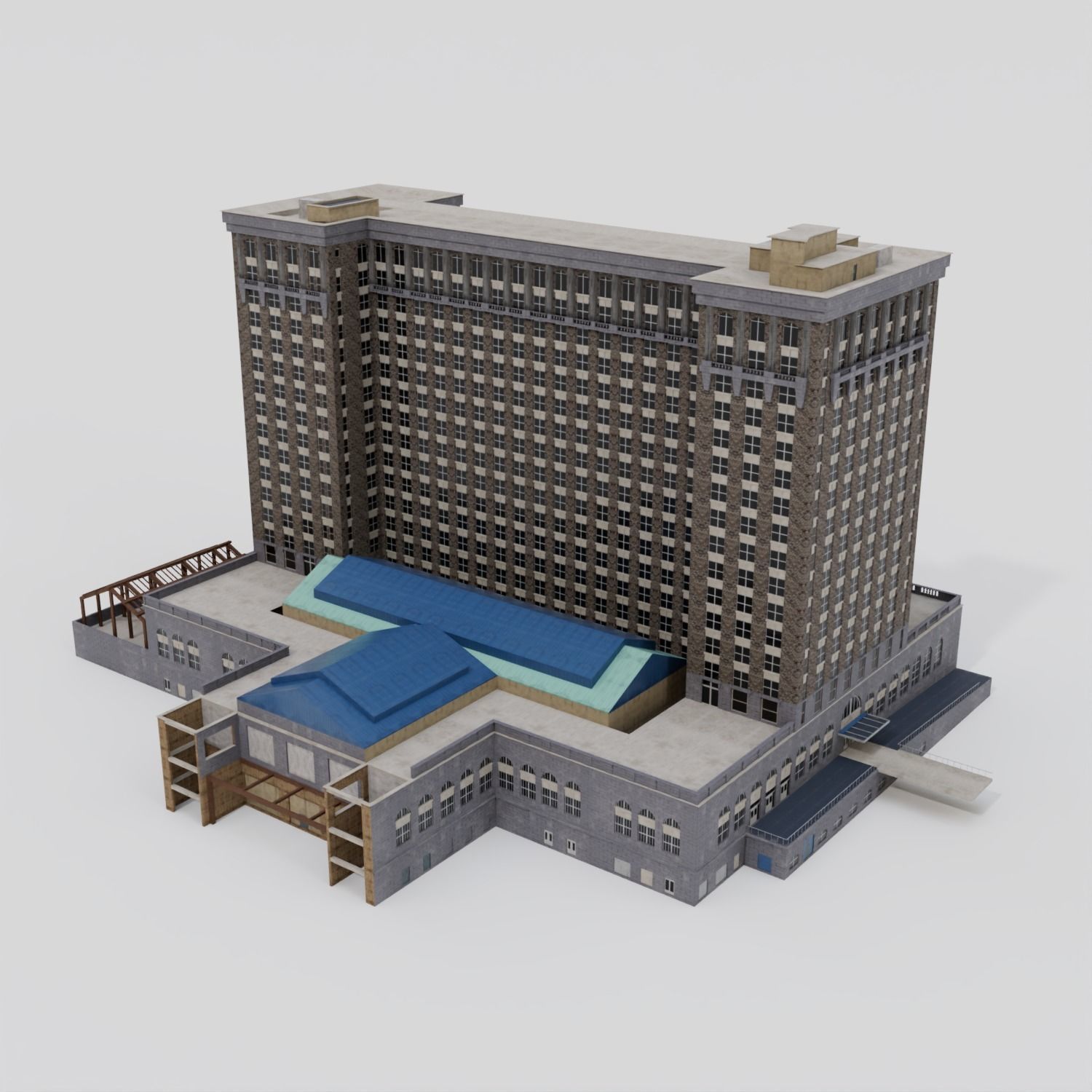Michigan Central Train Station 3D model_4