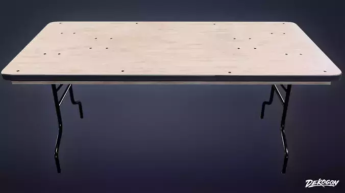 HIGH SCHOOL GYM - Announcer Table 01 - LOW POLY