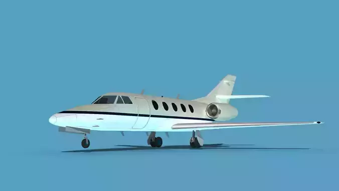 Dassault Falcon 20 V02 3D model