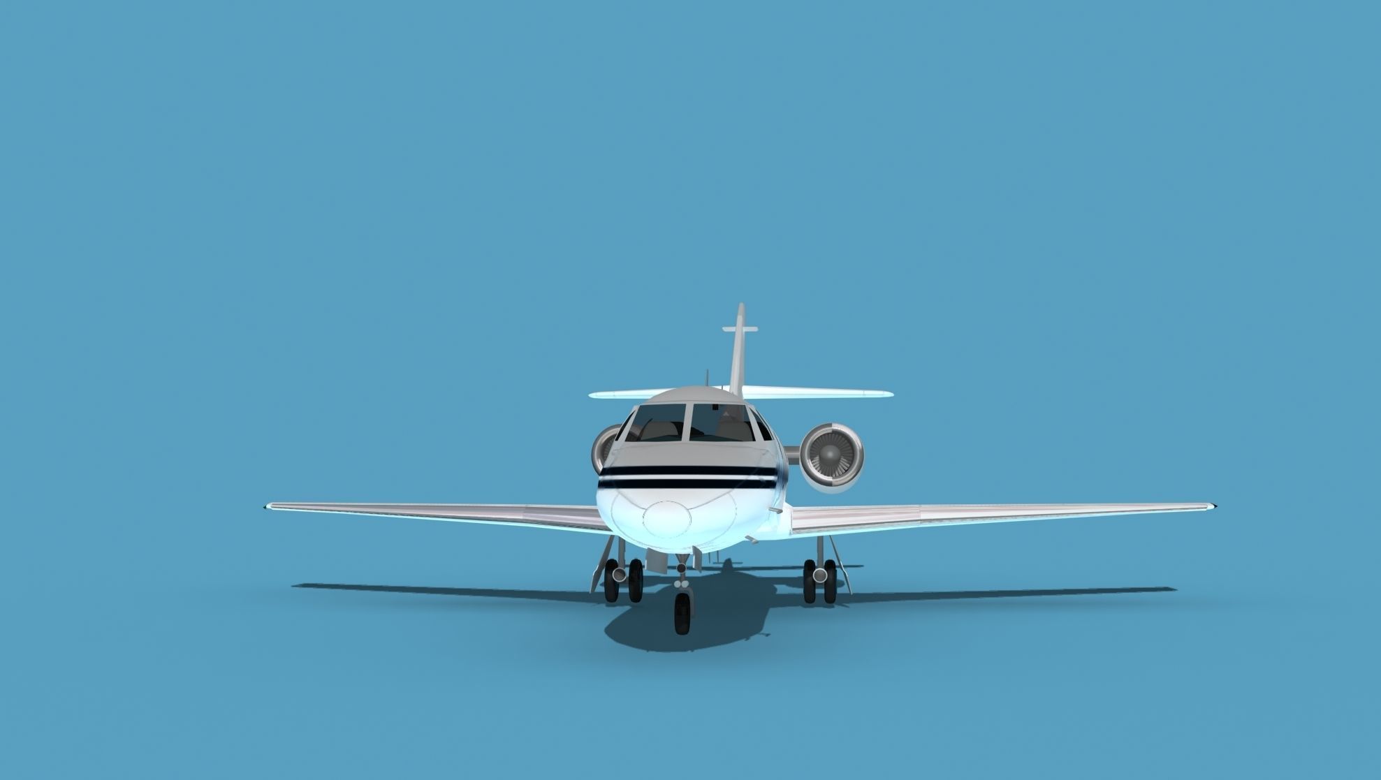 Dassault Falcon 20 V05 3D model_1
