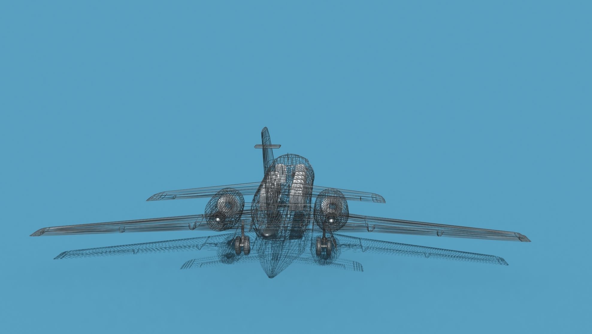 Dassault Falcon 20 V05 3D model_14