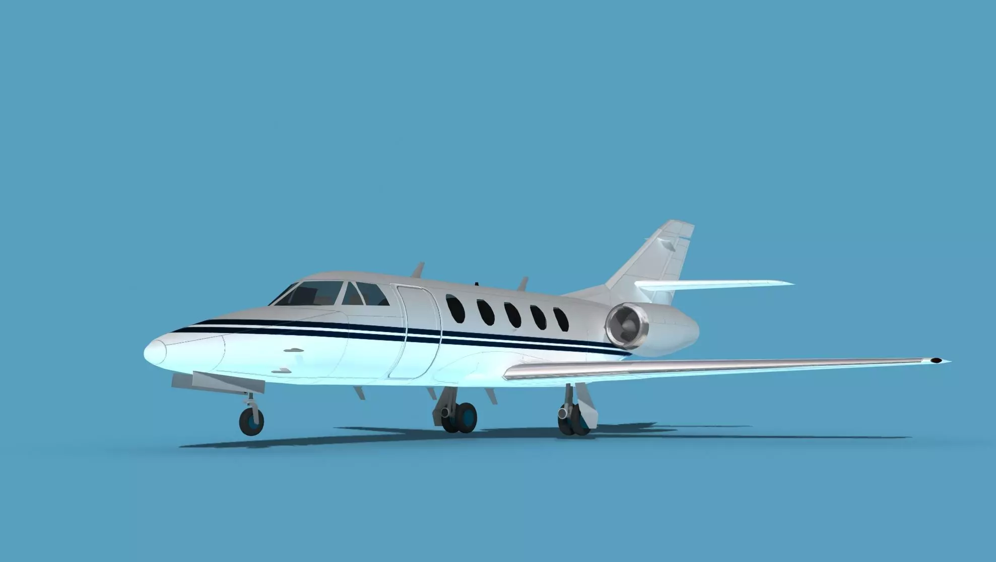 Dassault Falcon 20 V05 3D model_0