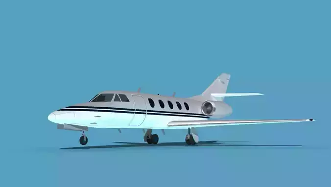 Dassault Falcon 20 V05 3D model