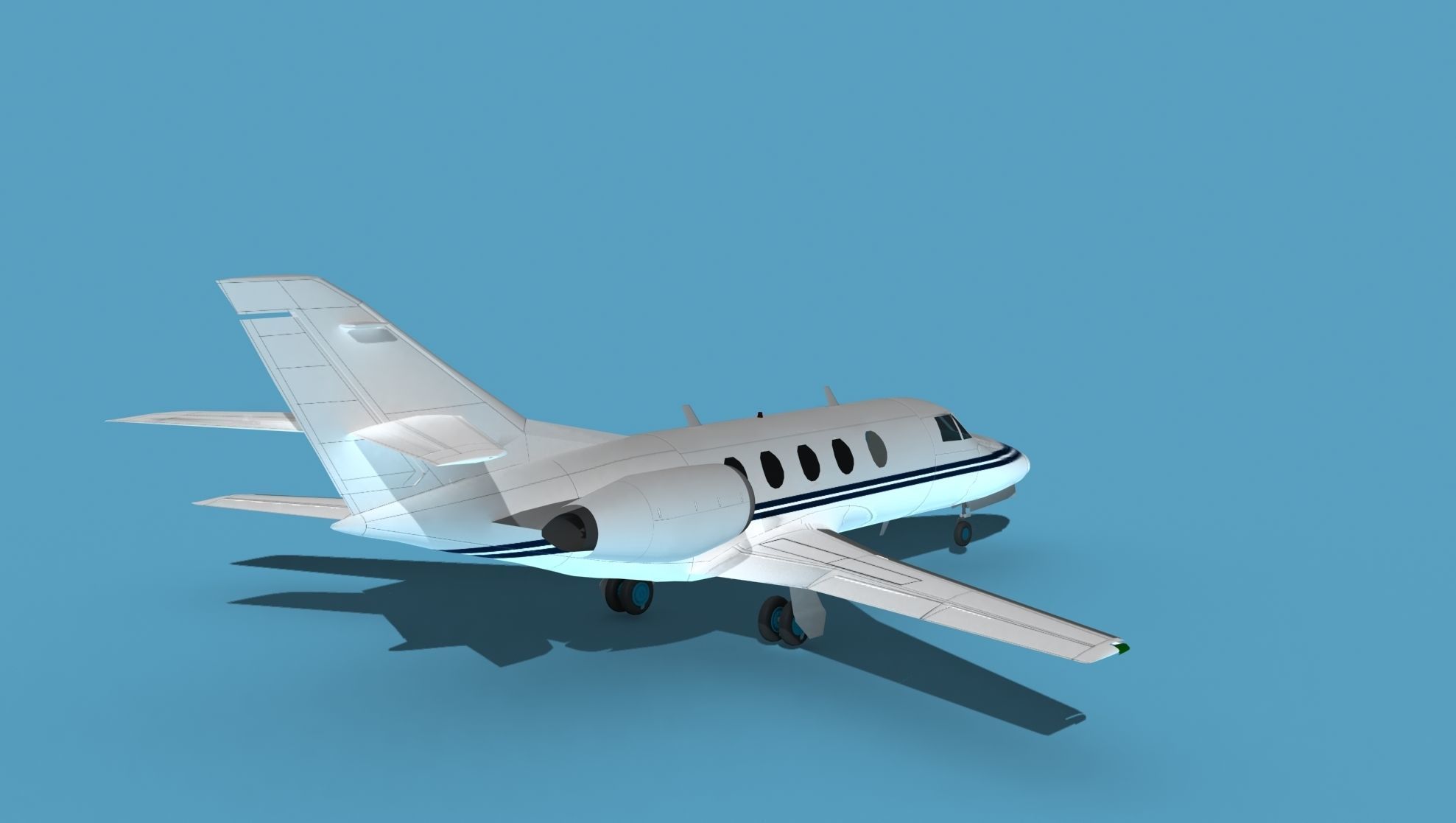 Dassault Falcon 20 V05 3D model_5