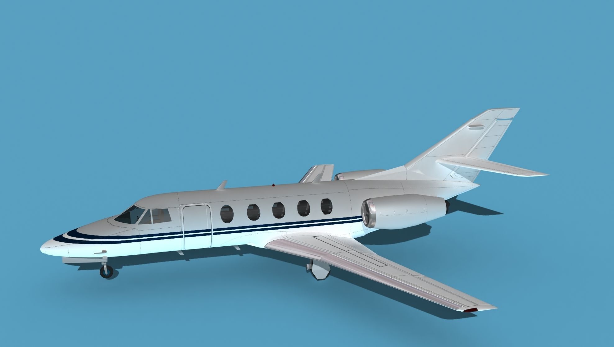 Dassault Falcon 20 V05 3D model_9