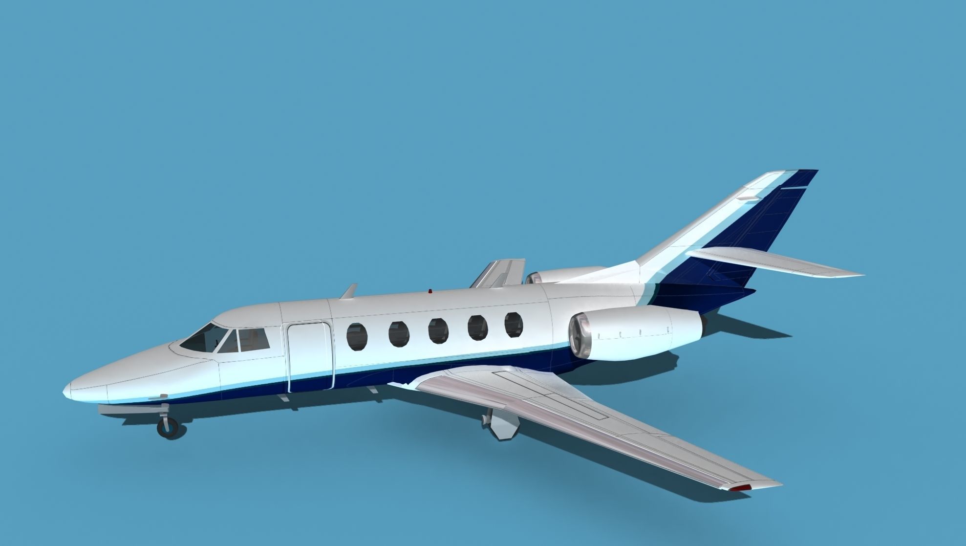 Dassault Falcon 20 V06 3D model_9