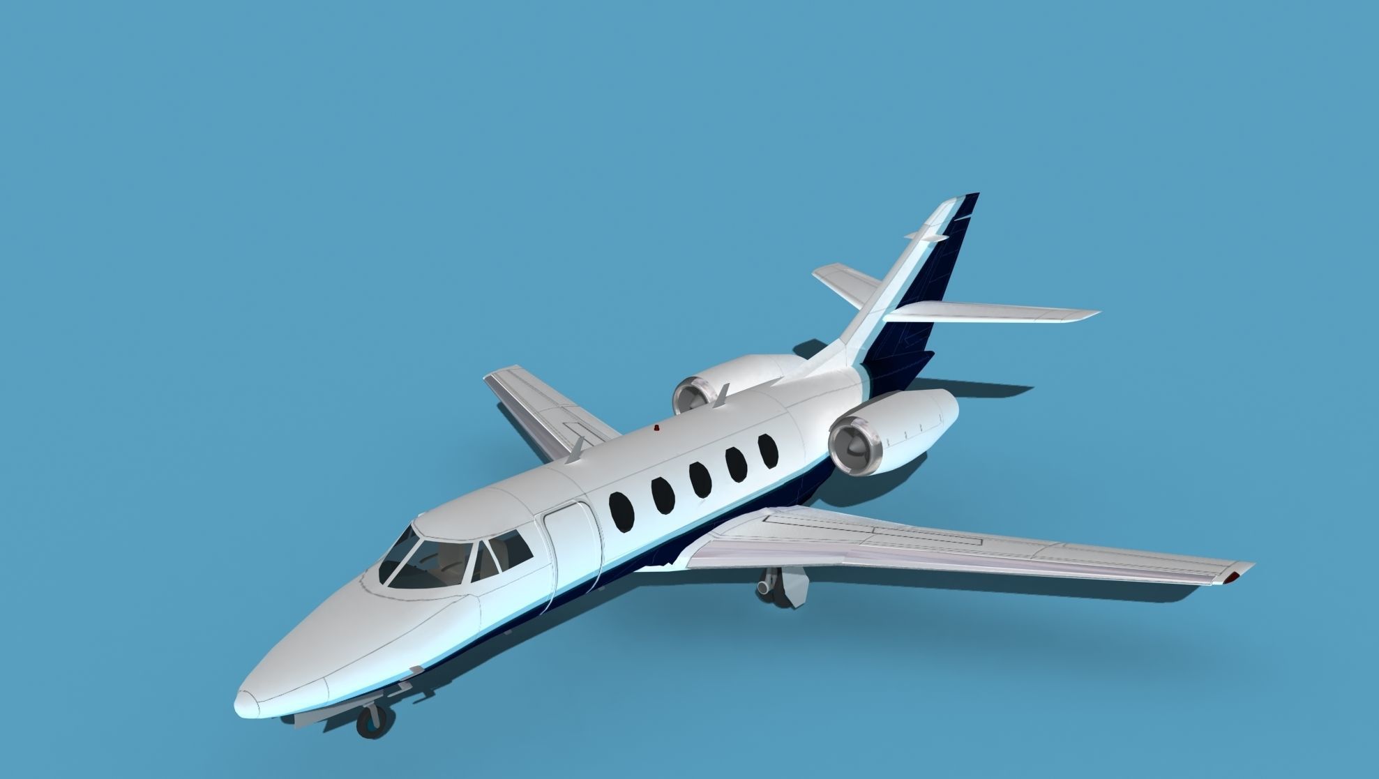 Dassault Falcon 20 V06 3D model_10