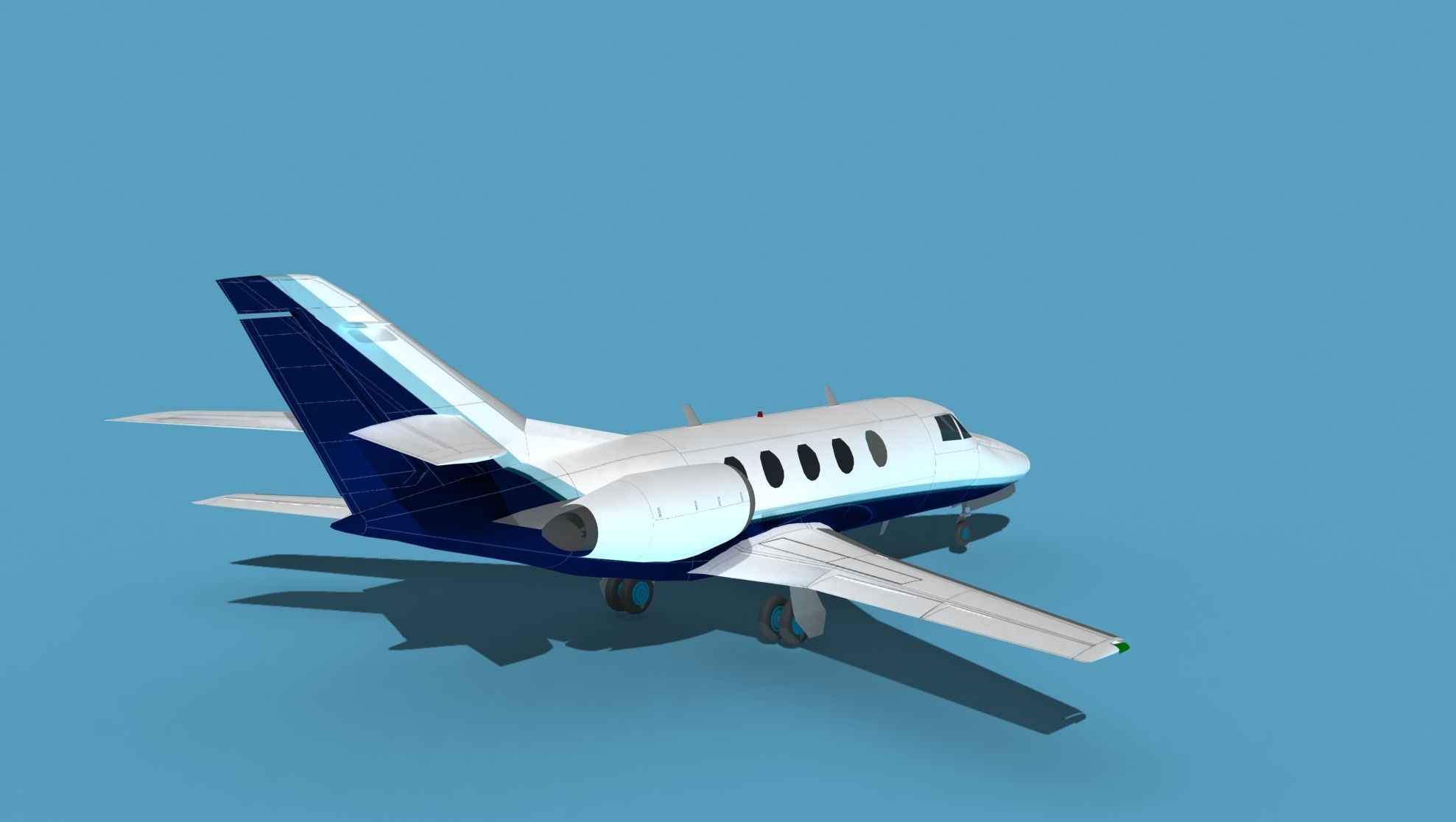 Dassault Falcon 20 V06 3D model_5