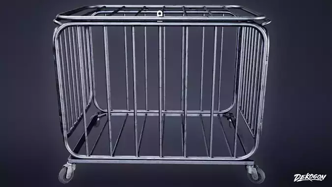 HIGH SCHOOL GYM - Cage 01 - LOW POLY