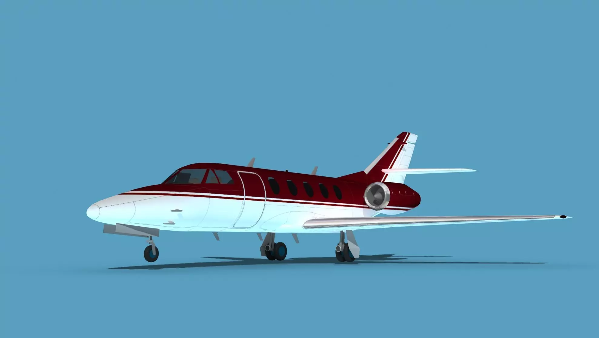 Dassault Falcon 20 V13 3D model_0