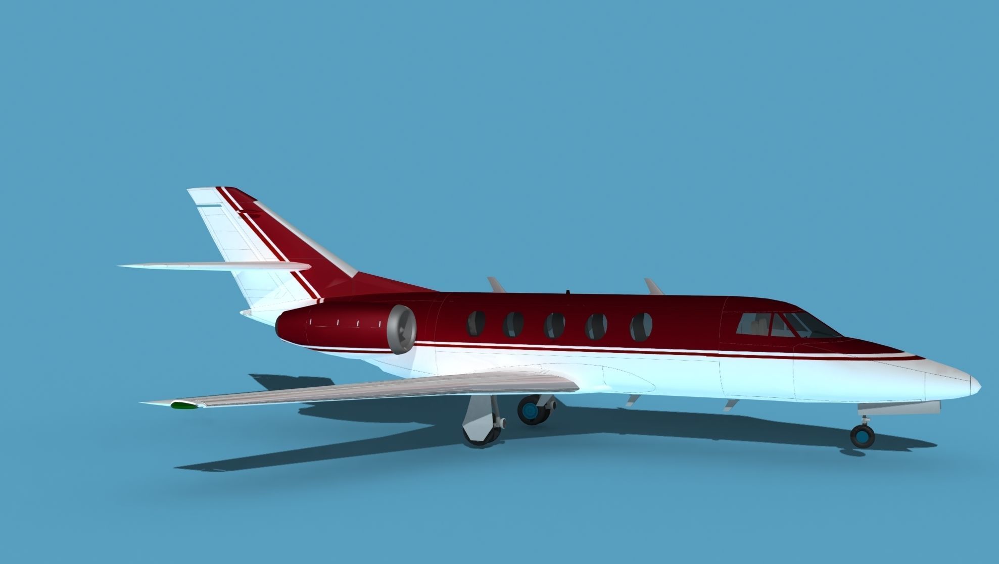 Dassault Falcon 20 V13 3D model_3