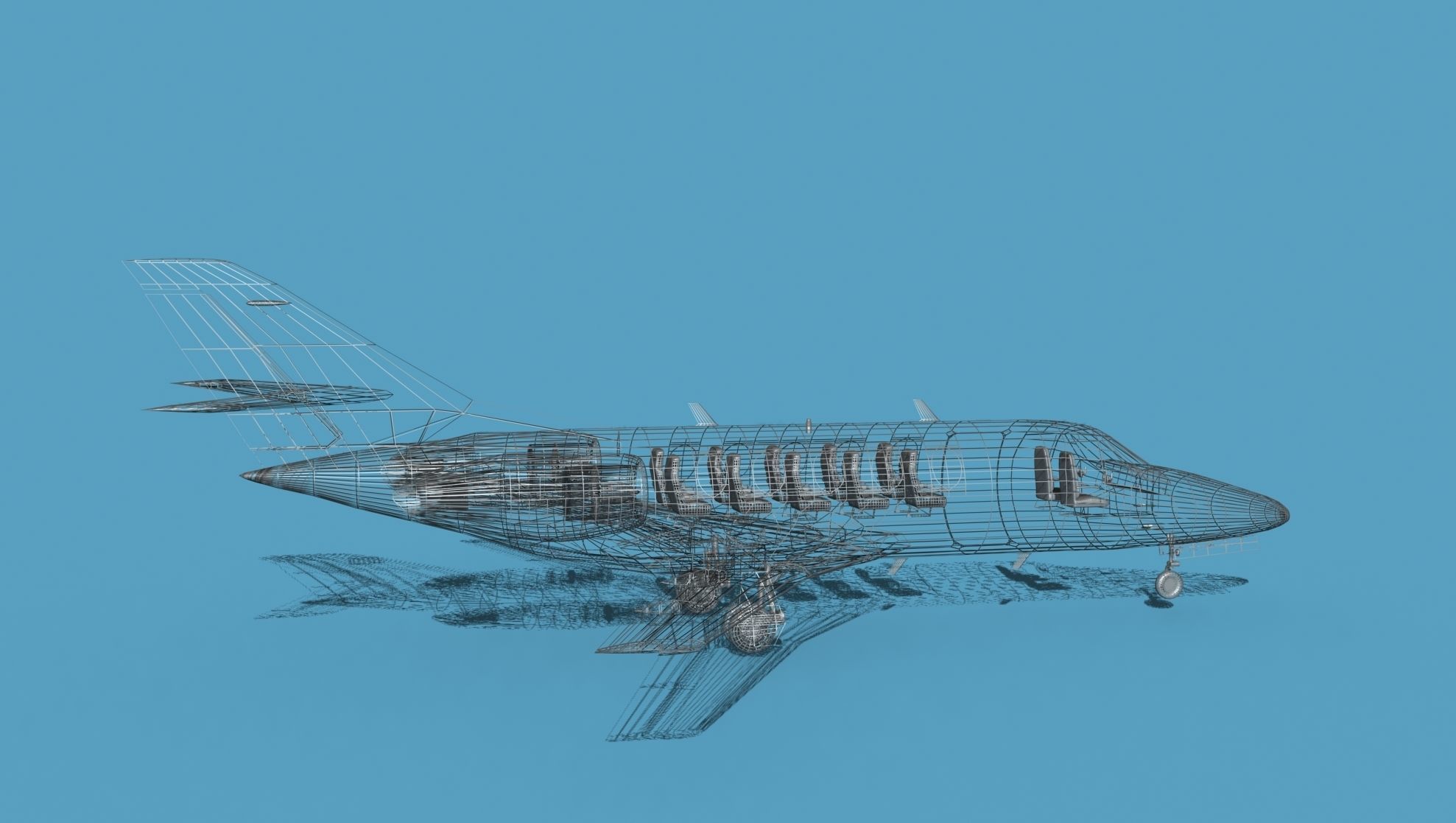 Dassault Falcon 20 V13 3D model_13