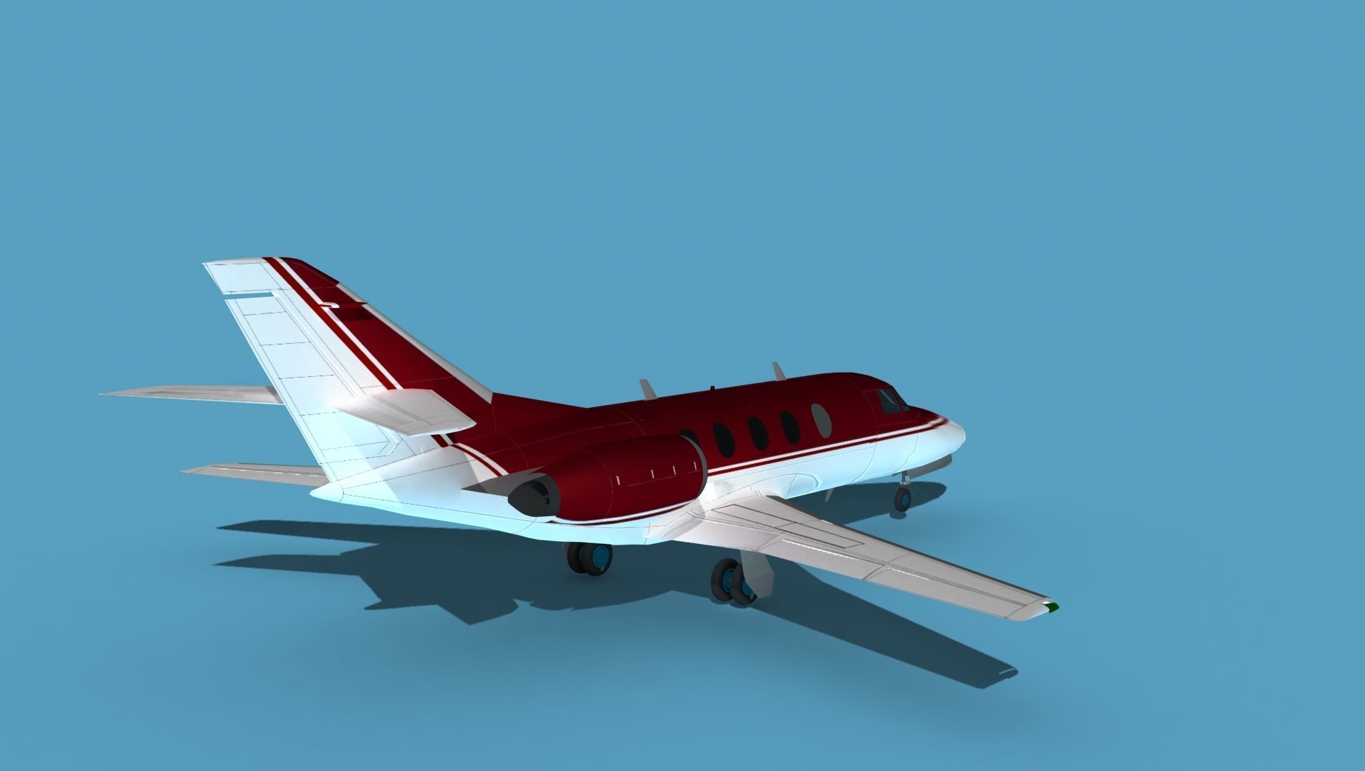 Dassault Falcon 20 V13 3D model_5