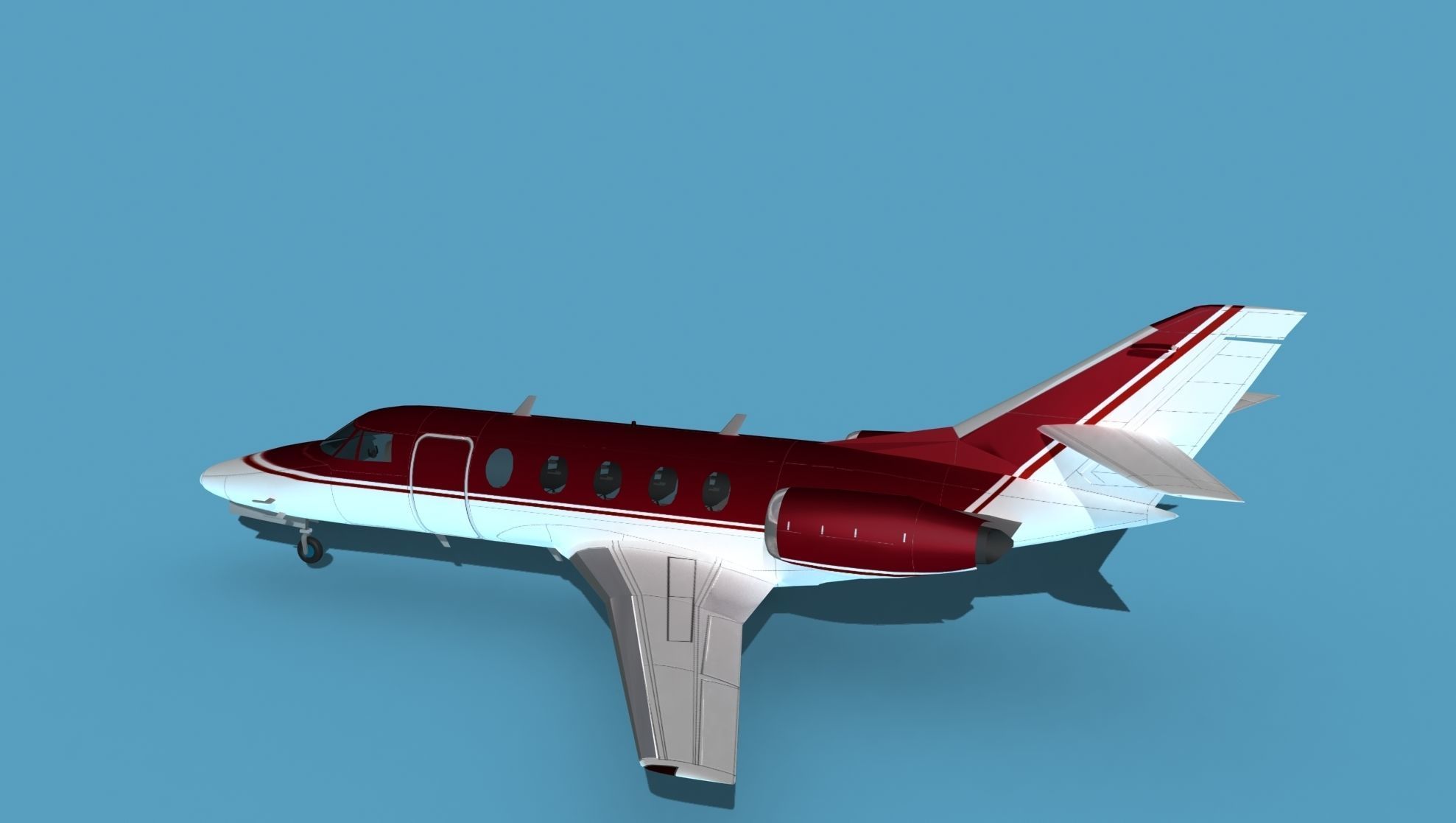 Dassault Falcon 20 V13 3D model_8