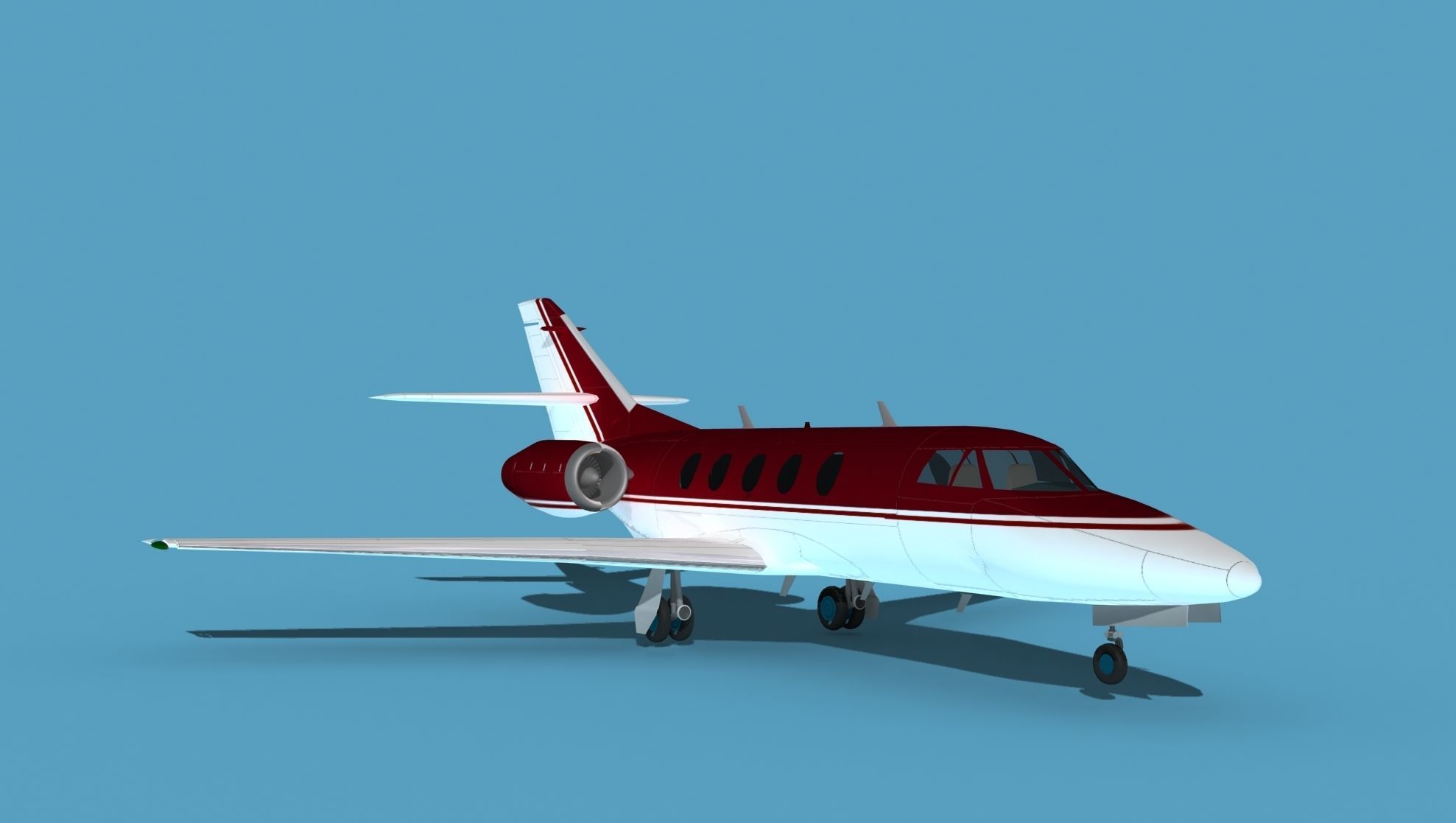 Dassault Falcon 20 V13 3D model_2