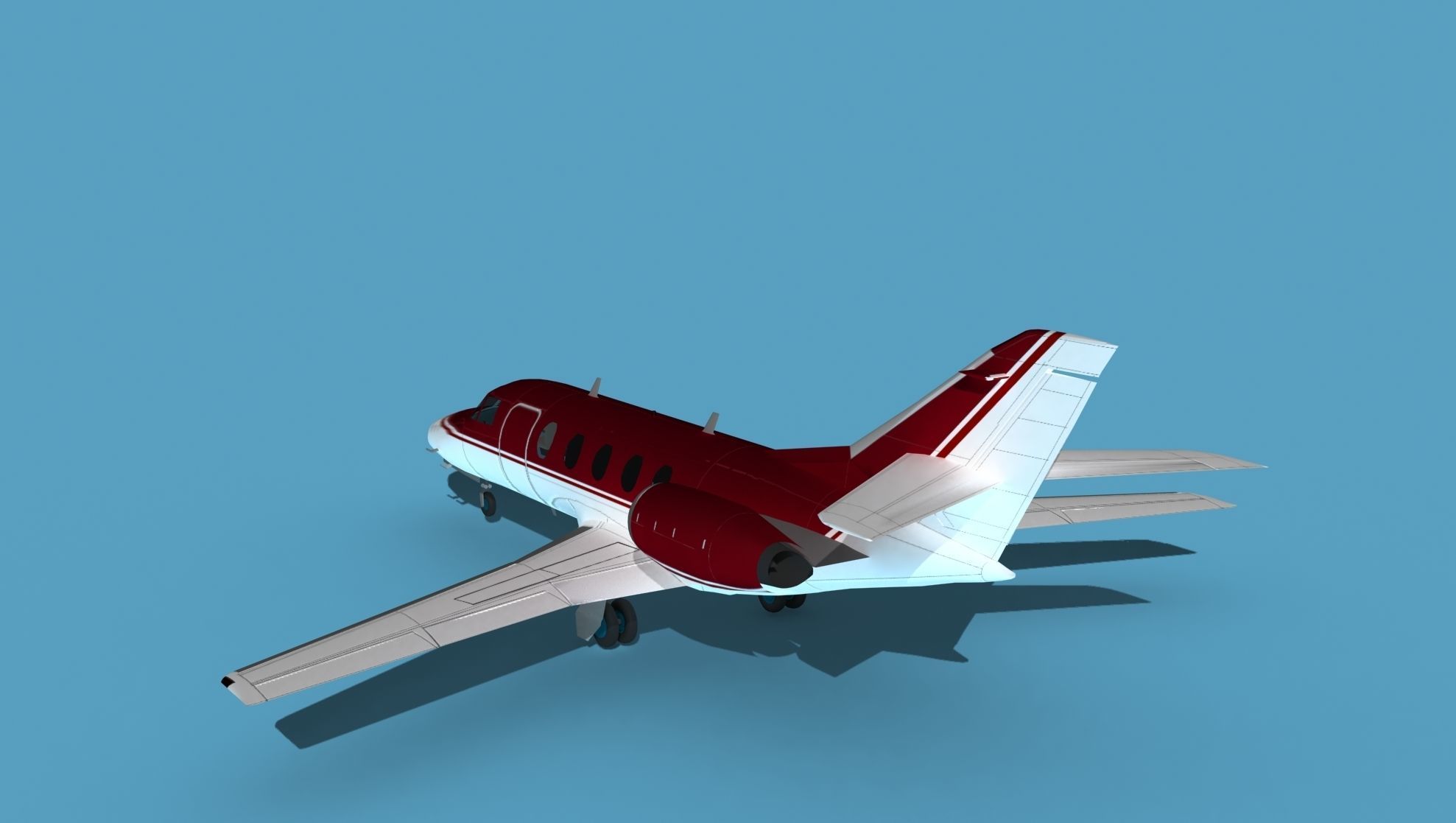 Dassault Falcon 20 V13 3D model_7