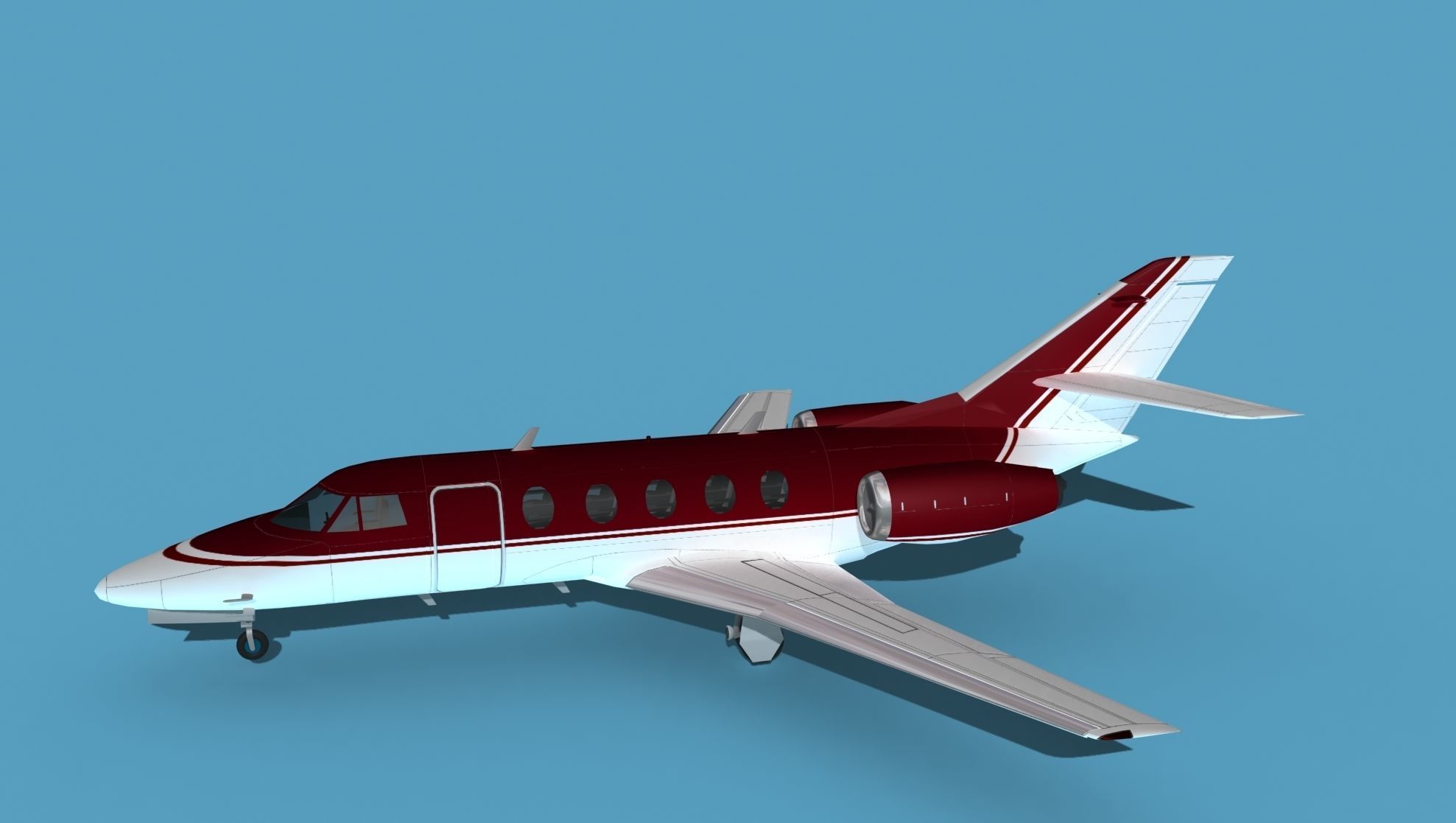 Dassault Falcon 20 V13 3D model_9