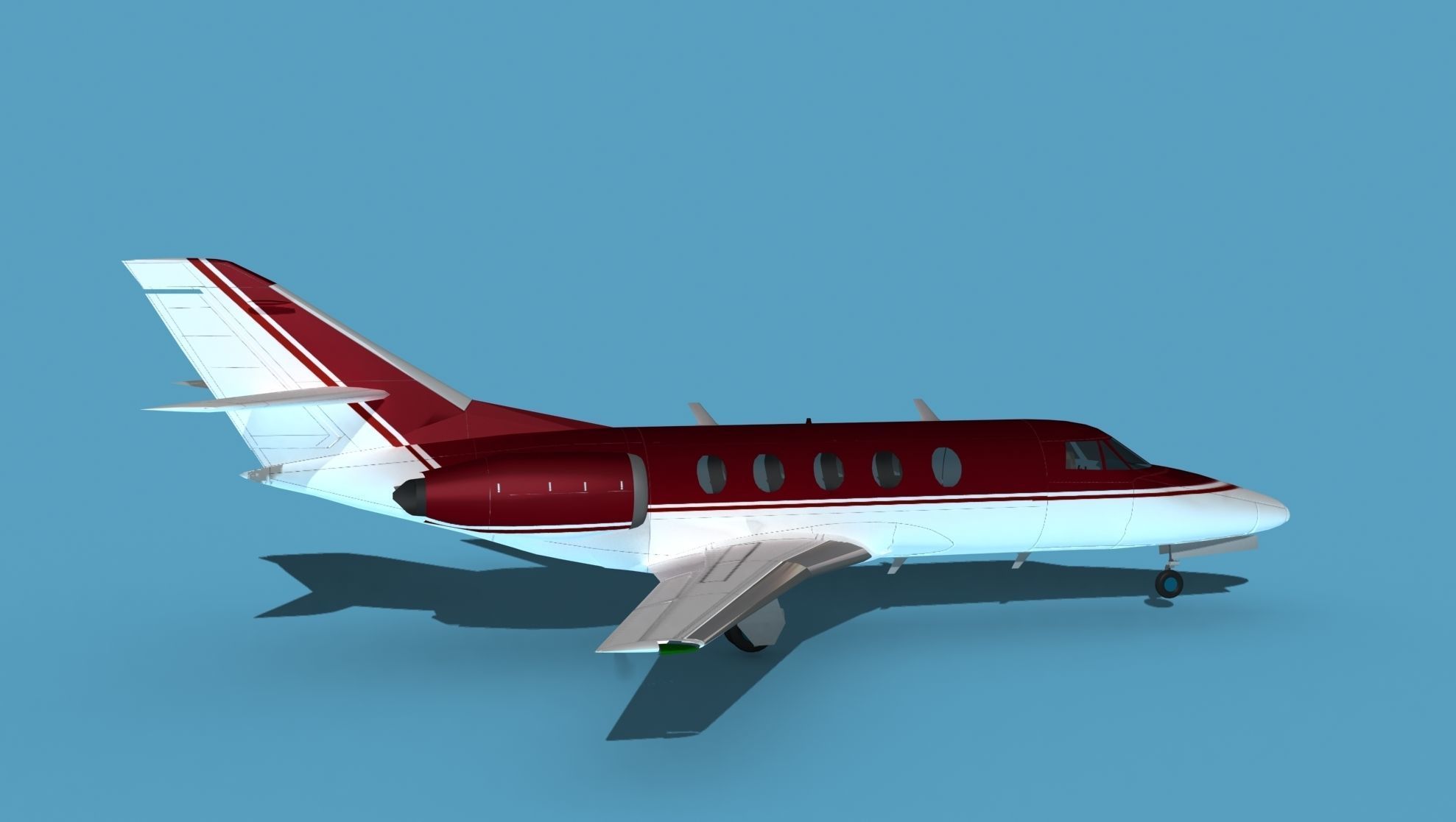 Dassault Falcon 20 V13 3D model_4
