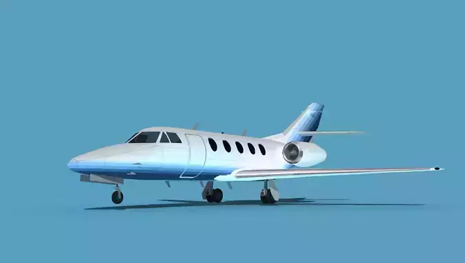 Dassault Falcon 20 V15 3D model
