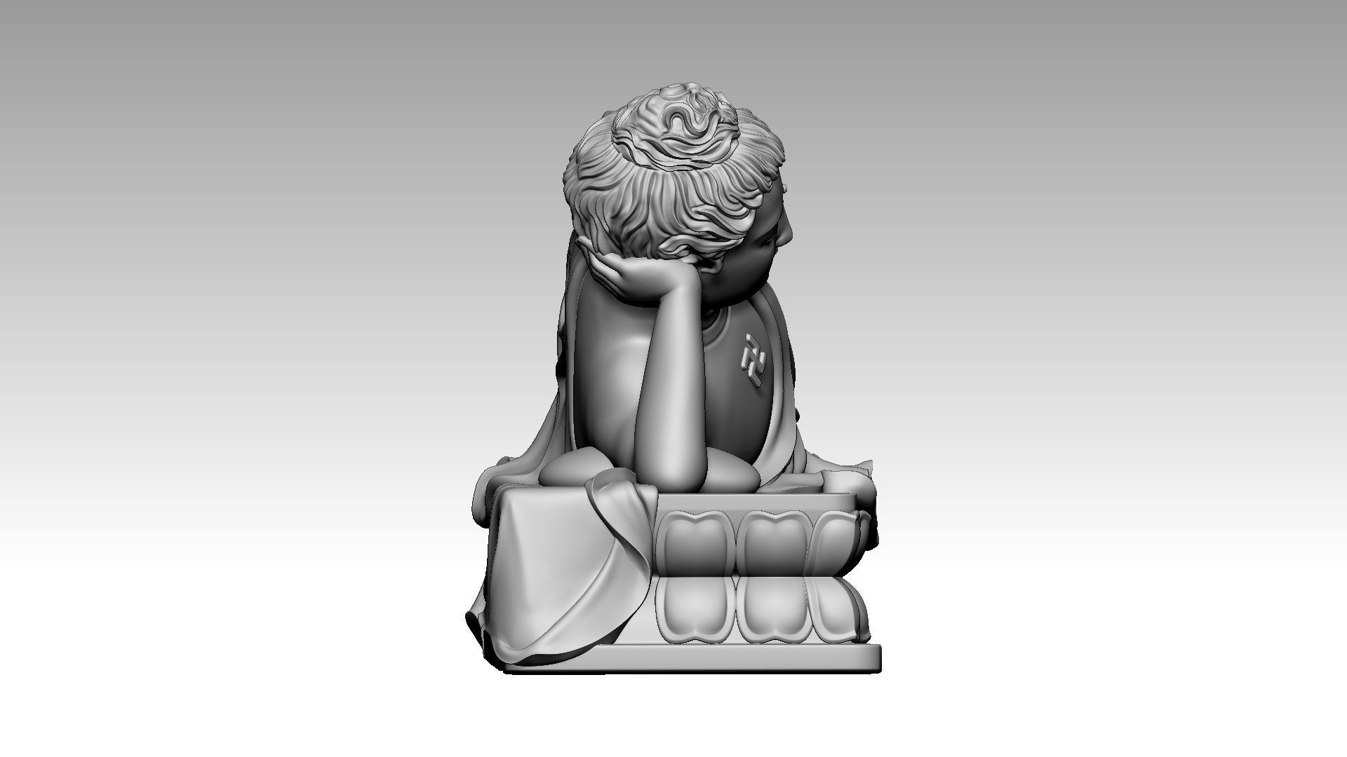 Buddha Nirvana 2 3D print model_6