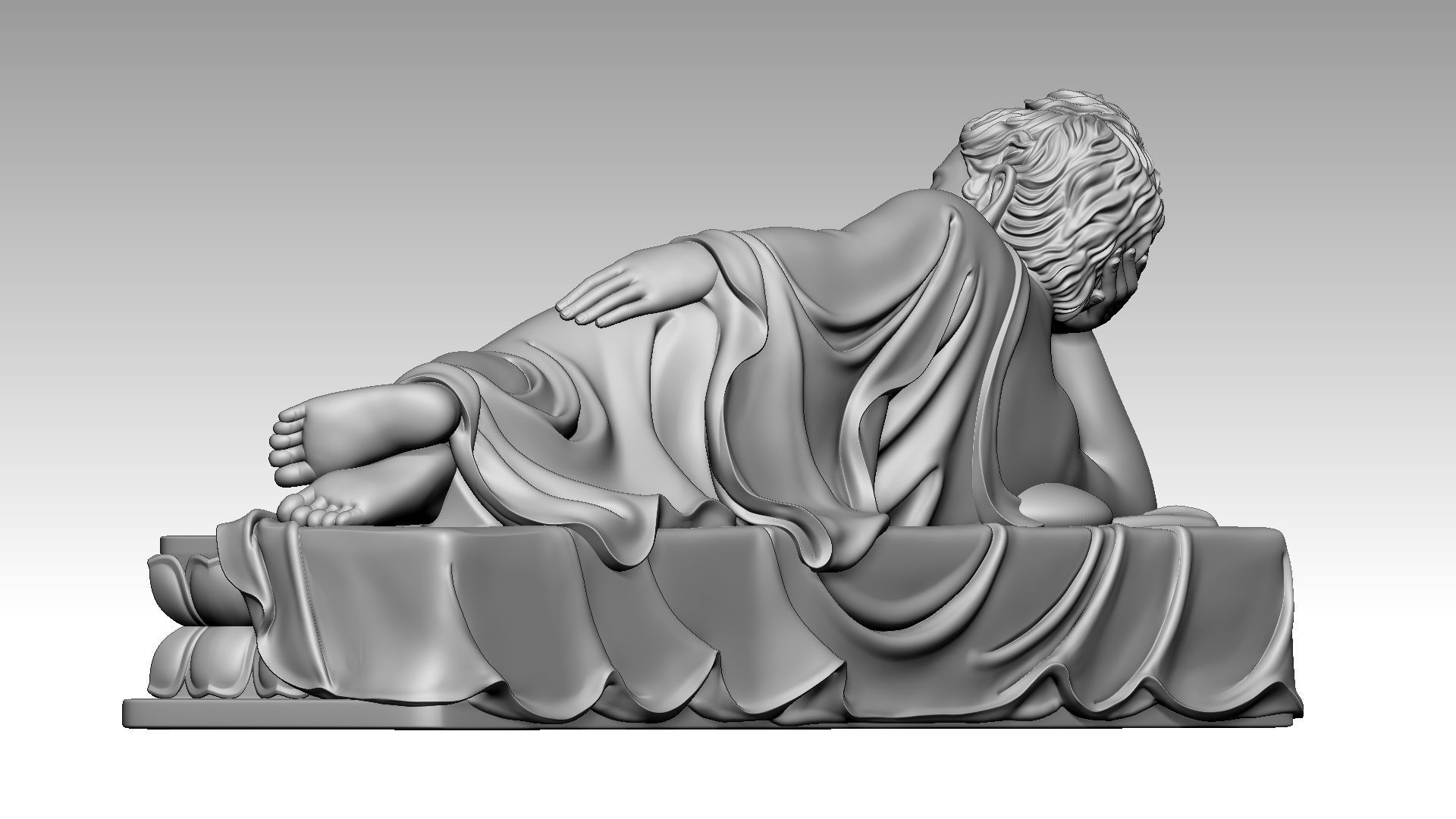 Buddha Nirvana 2 3D print model_3