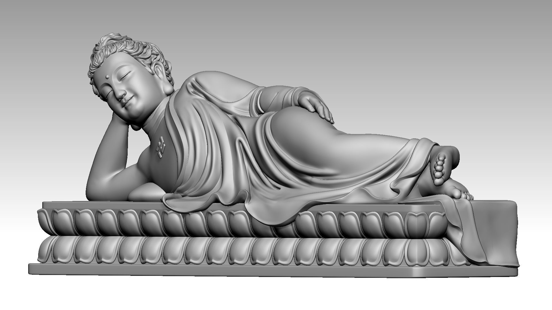 Buddha Nirvana 2 3D print model_1