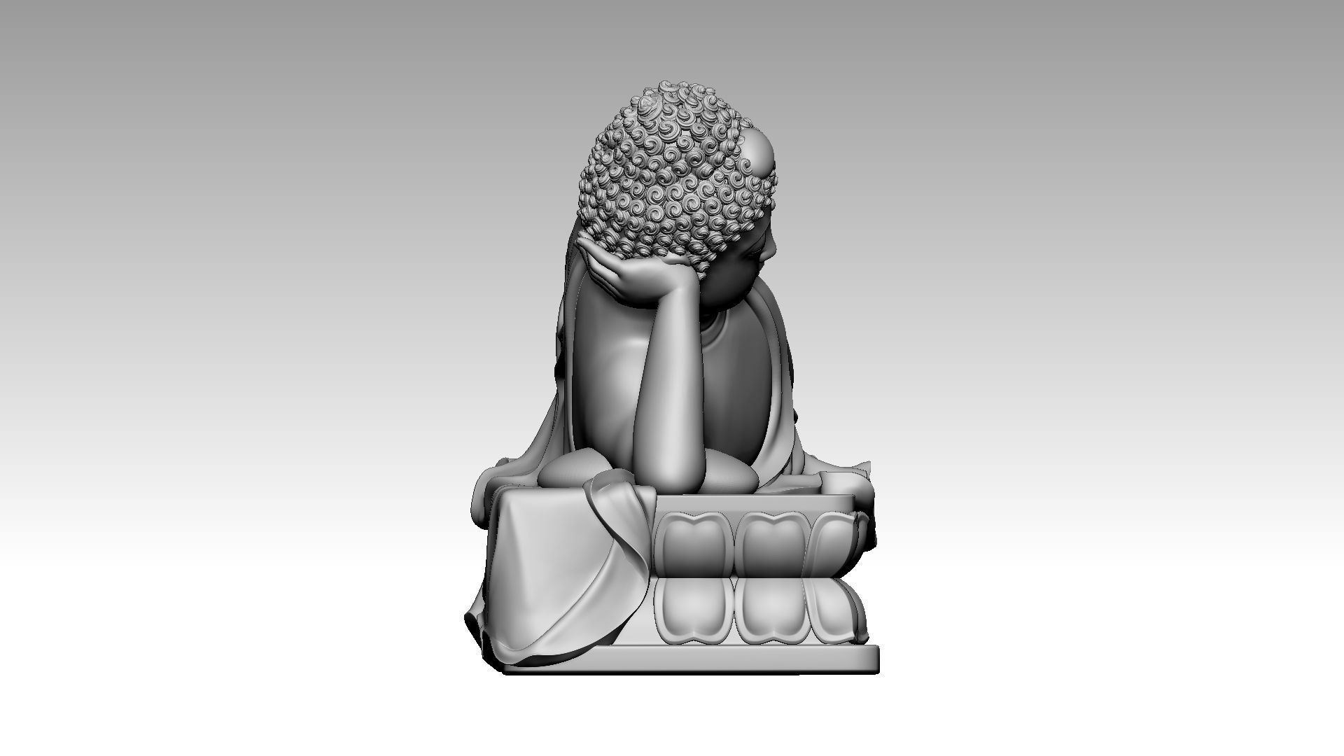 Buddha Nirvana 3 3D print model_6