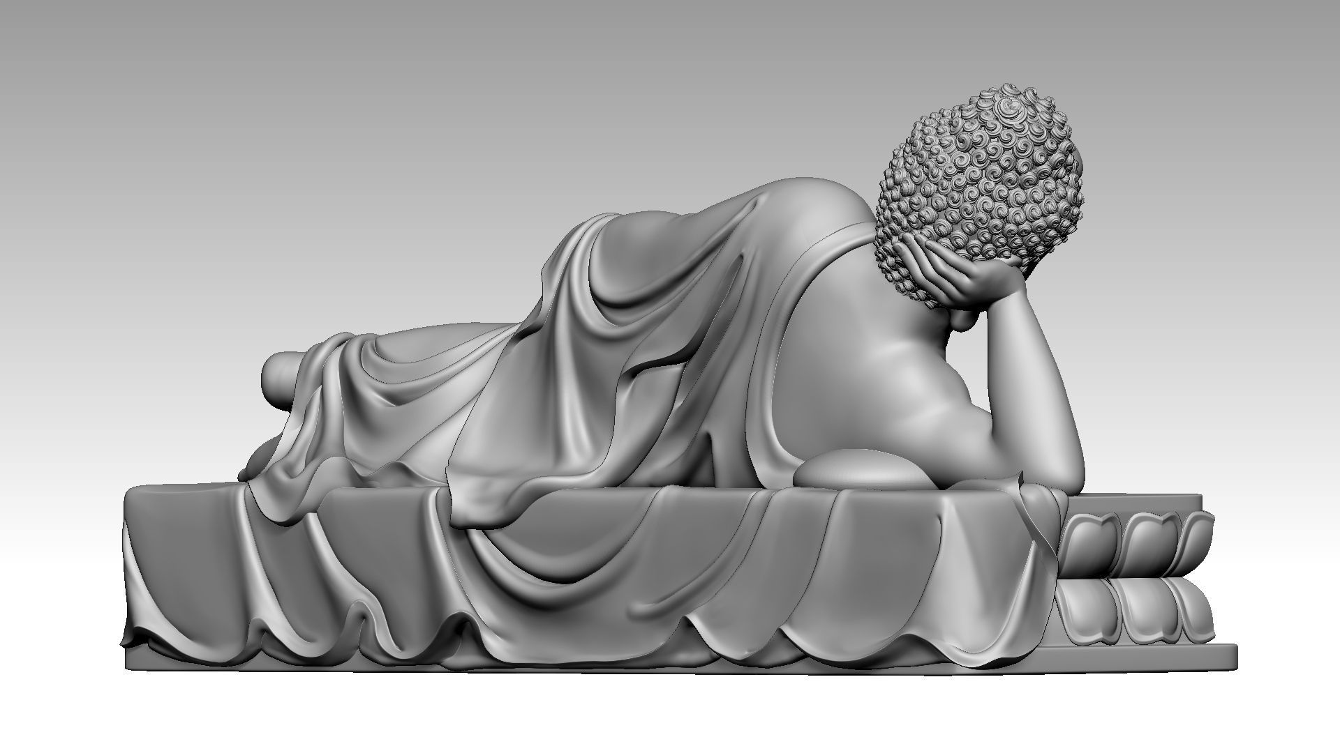 Buddha Nirvana 3 3D print model_5