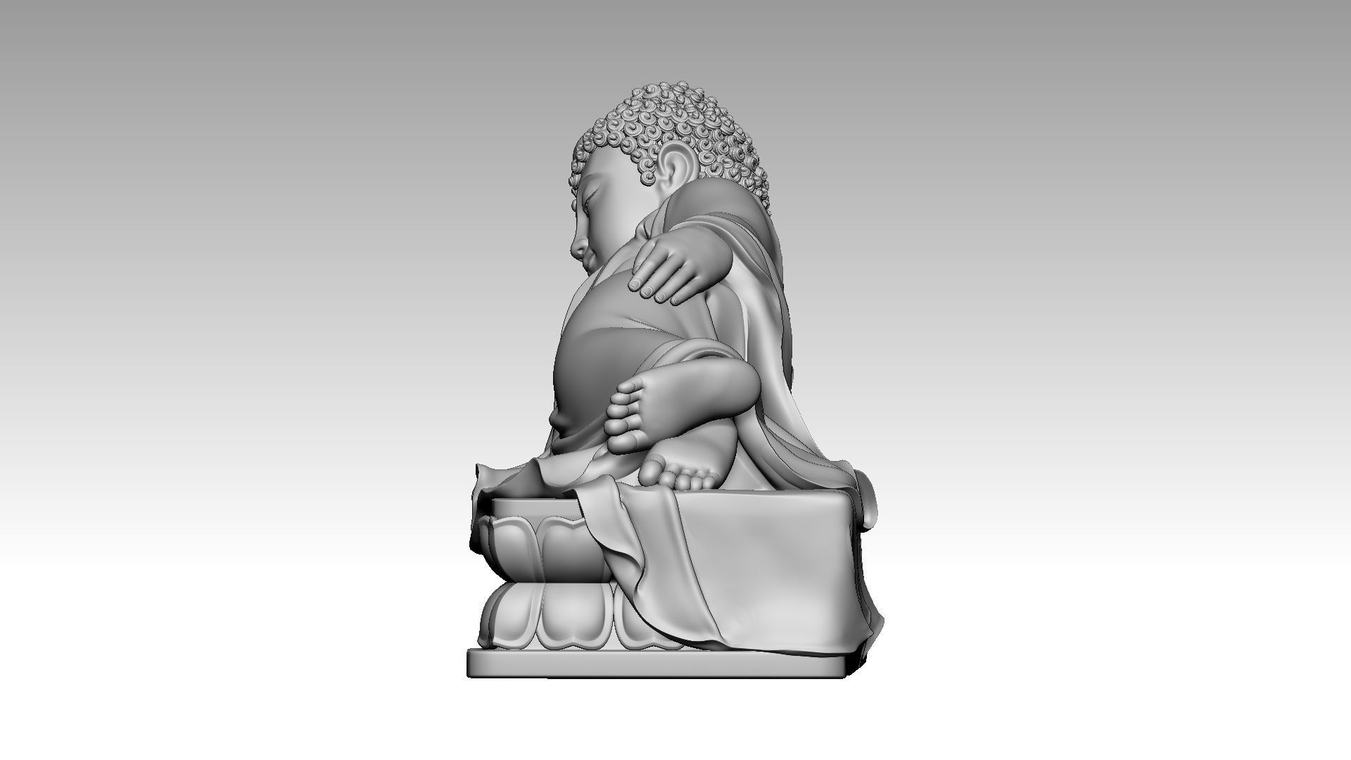 Buddha Nirvana 3 3D print model_2