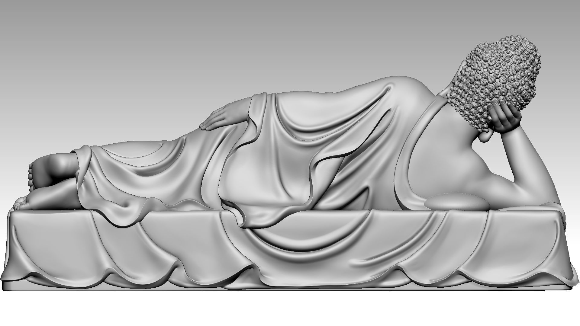 Buddha Nirvana 3 3D print model_4
