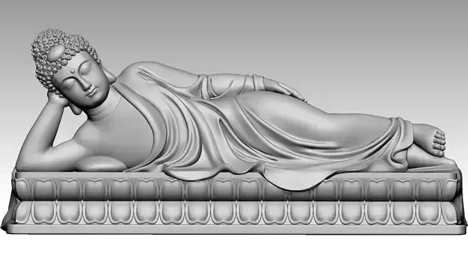 Buddha Nirvana 3 3D print model