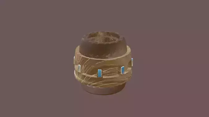 Barrel lowpoly 3D model