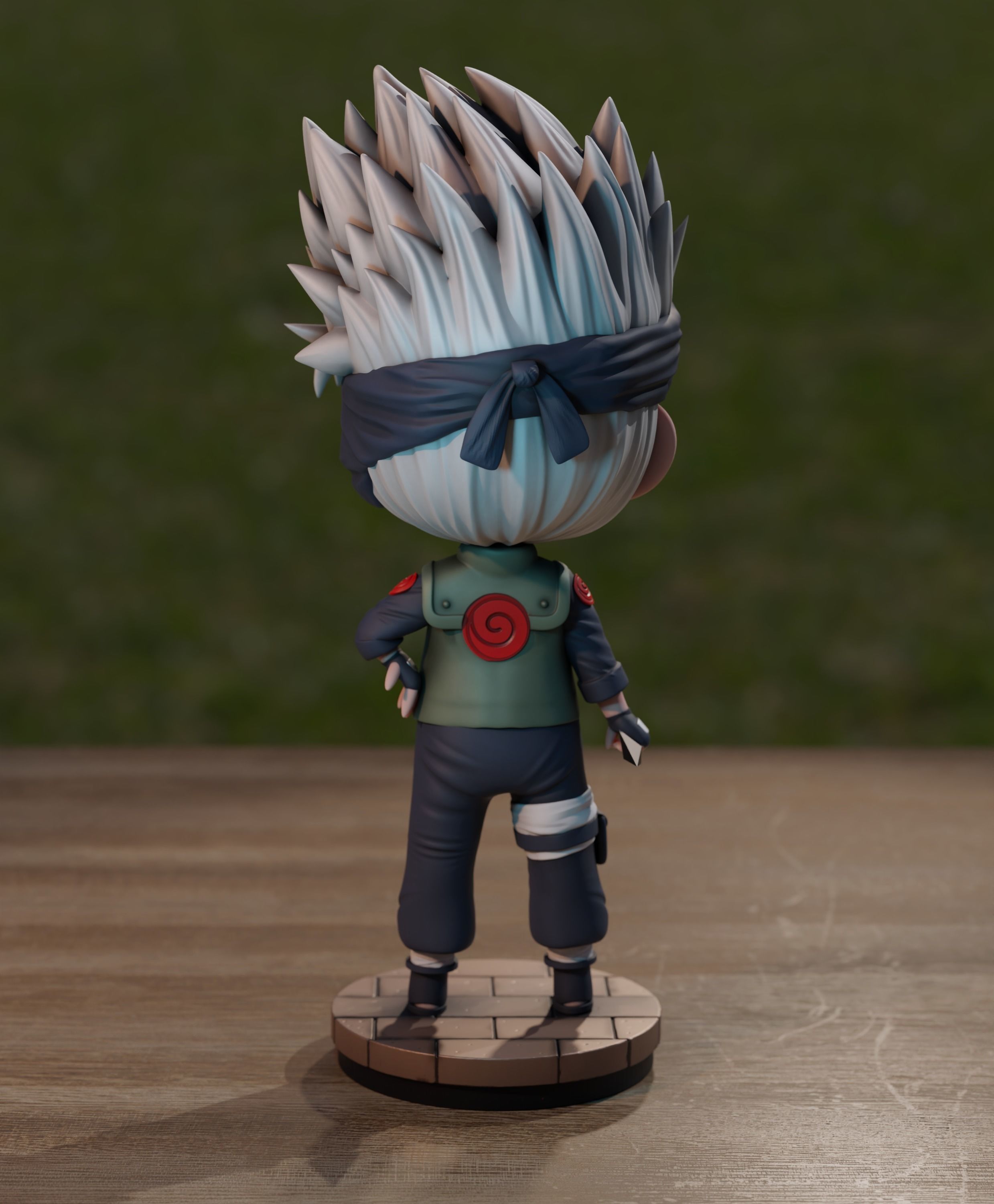 Kakashi Chibi - STL Easy Printing 3D print model_1