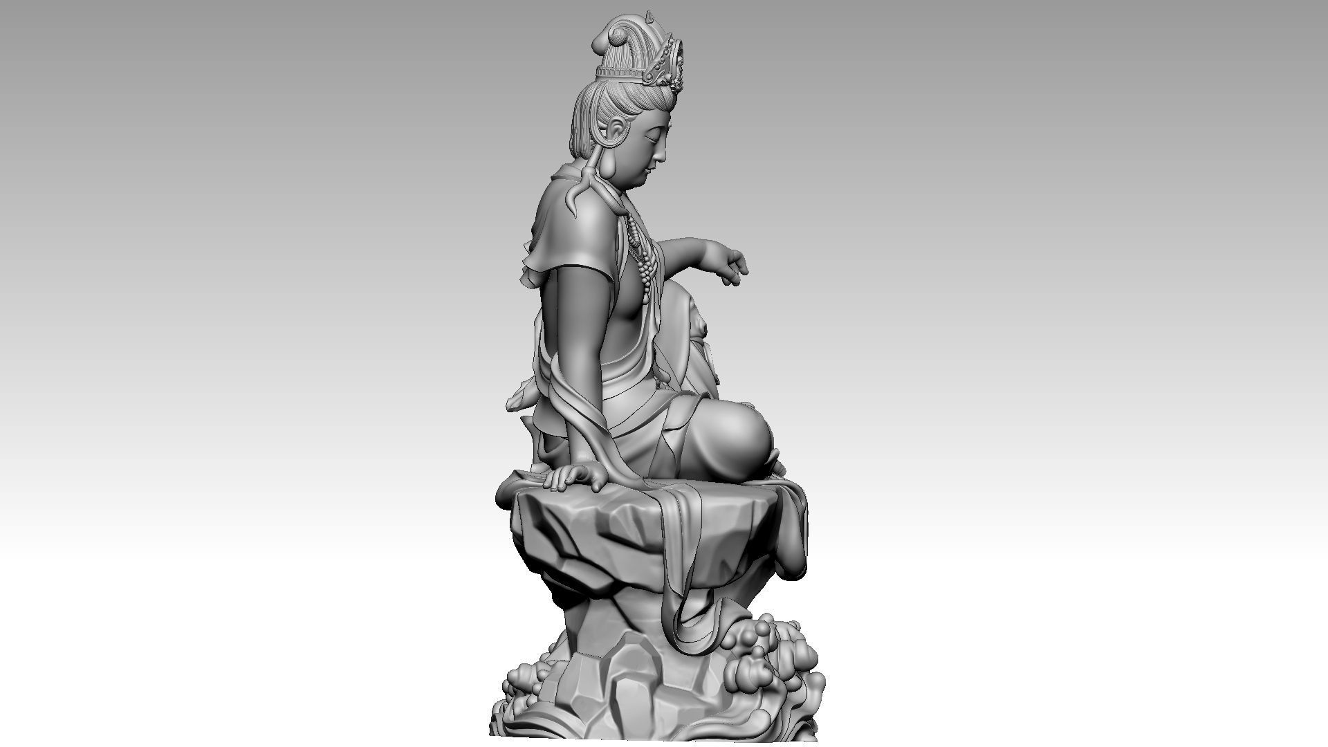 Avalokiteshvara Buddha 4 3D print model_6