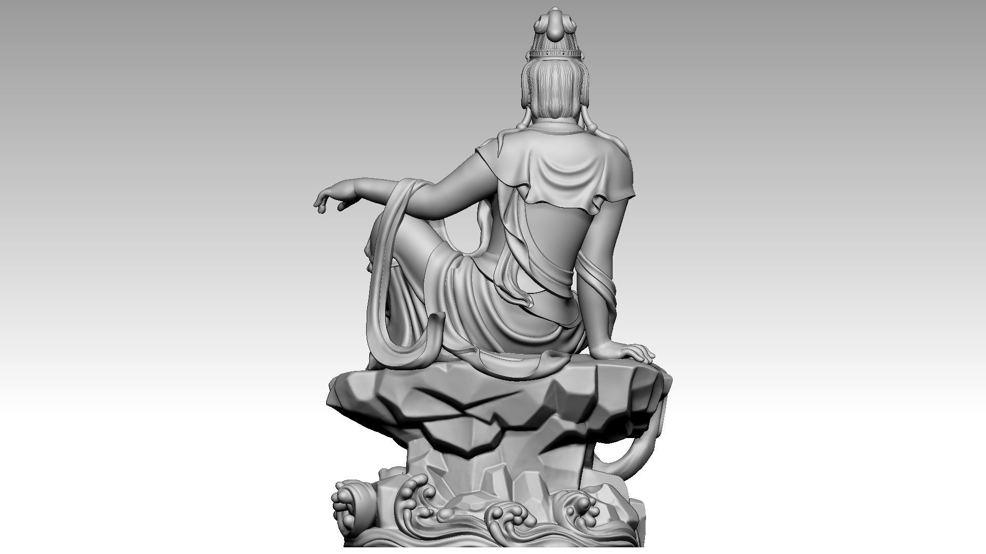 Avalokiteshvara Buddha 4 3D print model_4