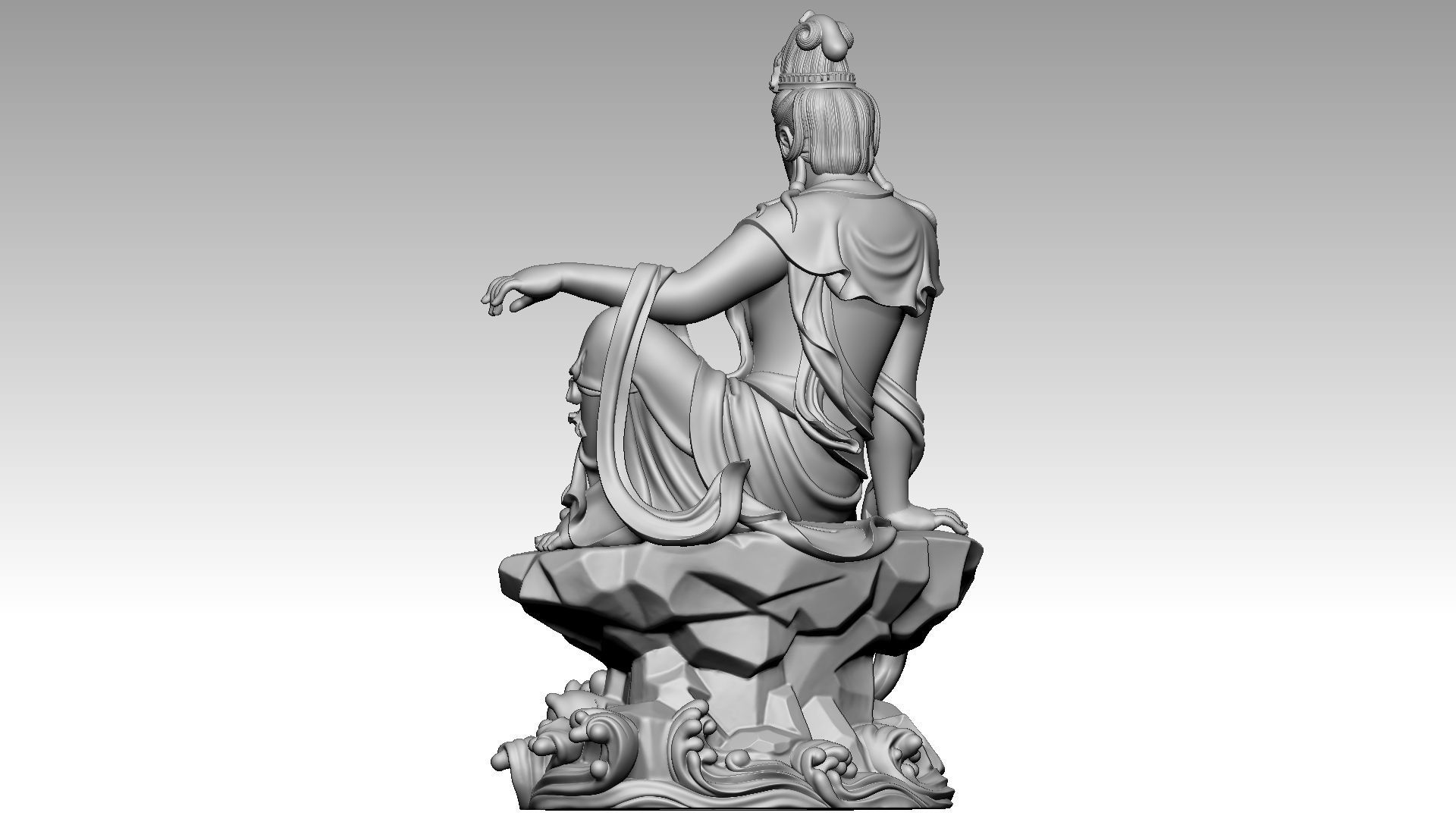 Avalokiteshvara Buddha 4 3D print model_3