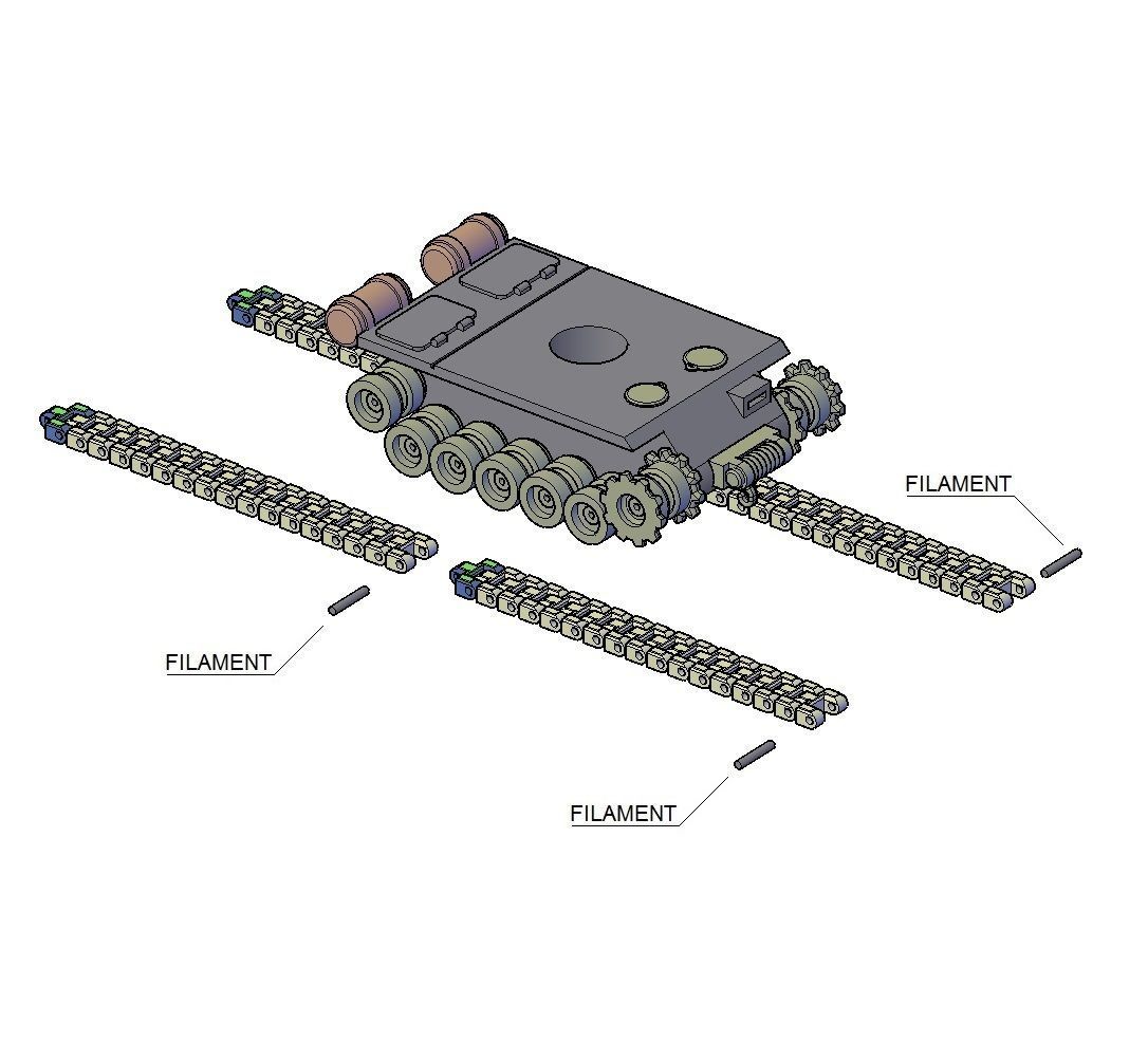 TANK T57 3D print model_8