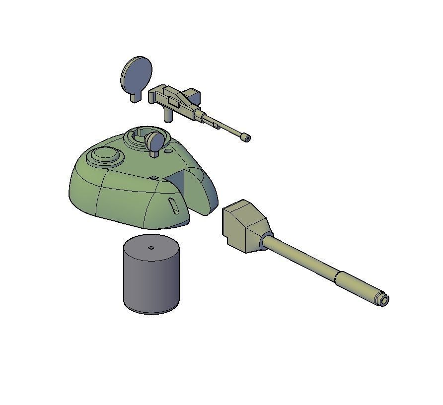 TANK T57 3D print model_5