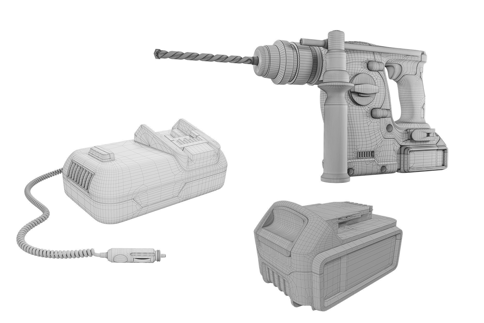 Dewalt 18V XR Brushless 3D model_10