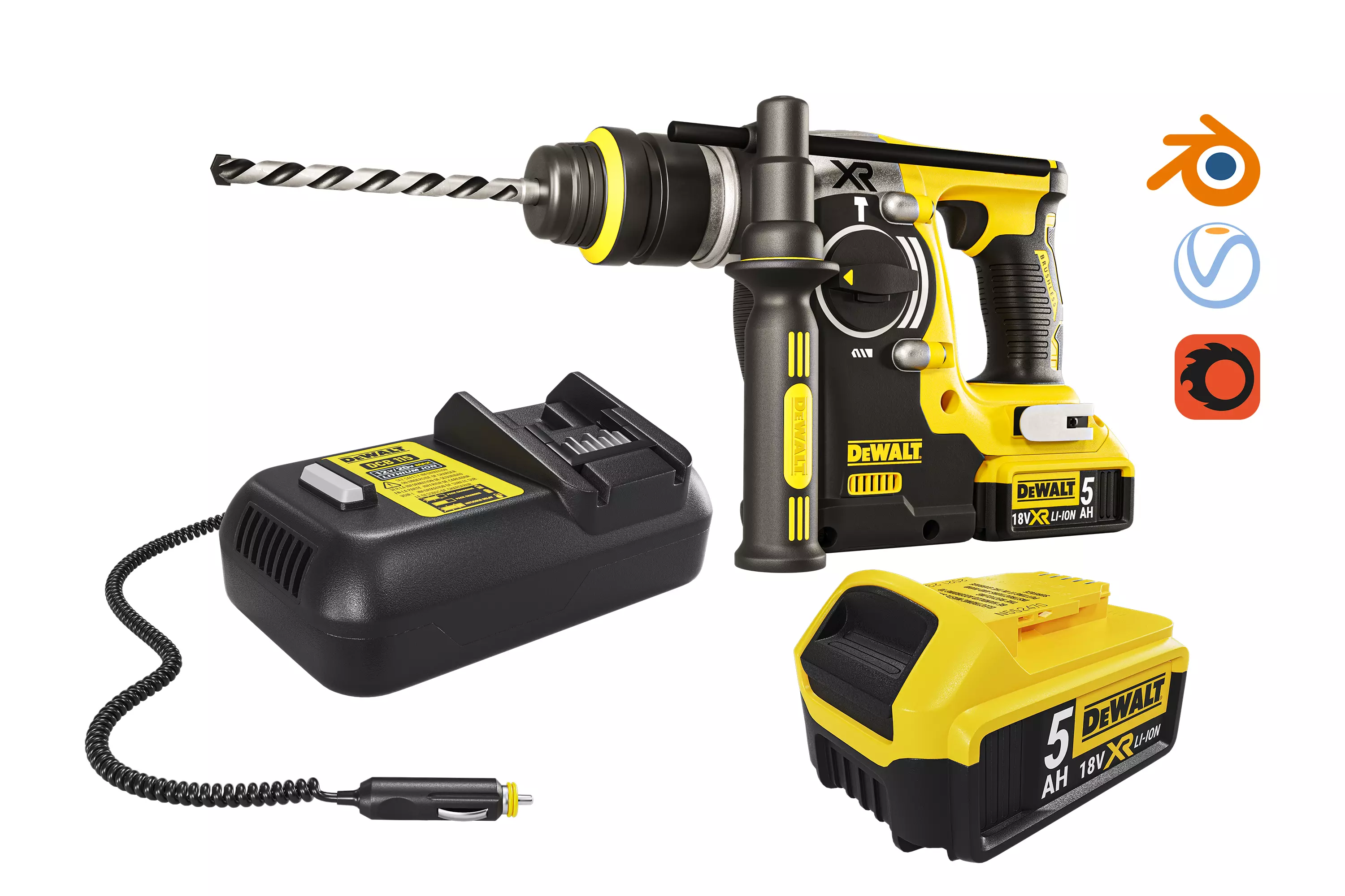 Dewalt 18V XR Brushless 3D model