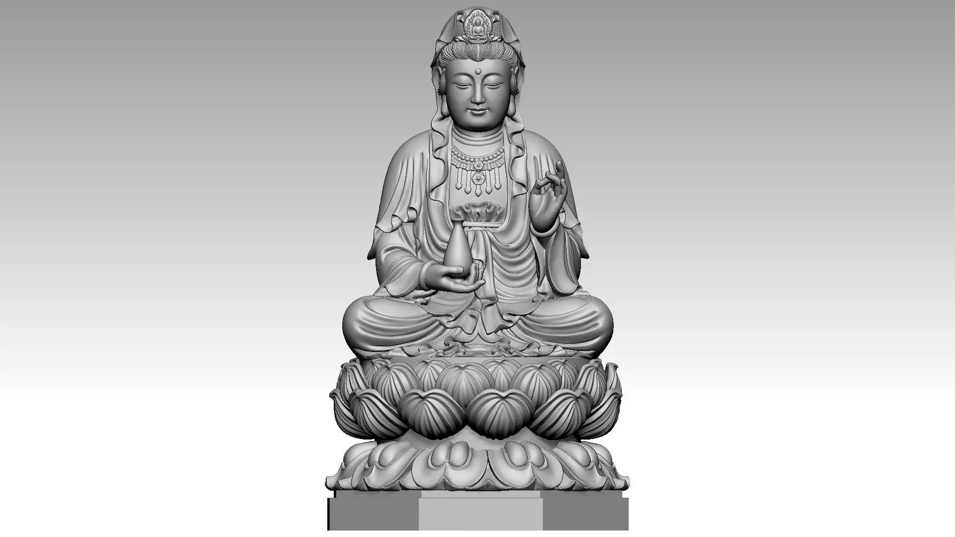 Avalokiteshvara Buddha 5 3D print model