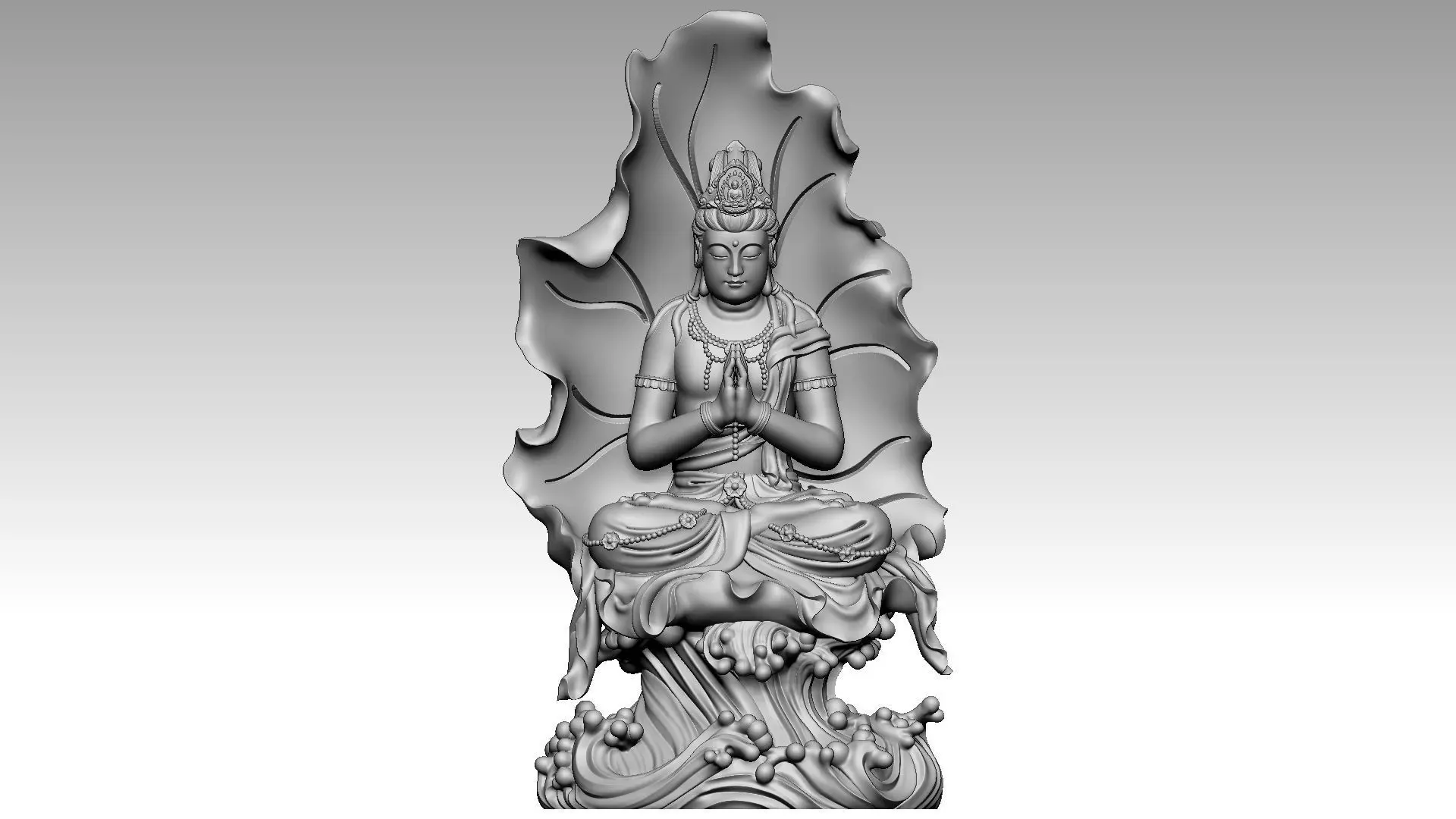 Avalokiteshvara Buddha 6 3D print model