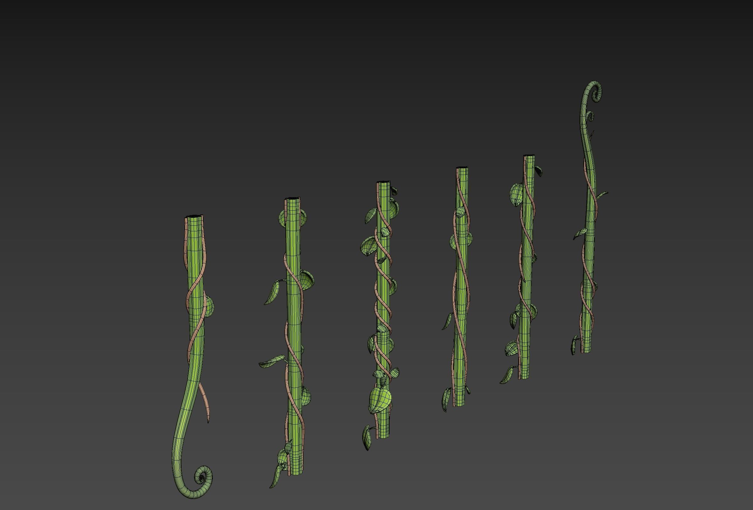 Prop306 Modular Vine 3D model_10
